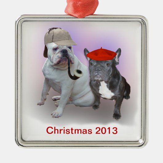 Sherlockおよび先生 メタルオーナメント (正面)