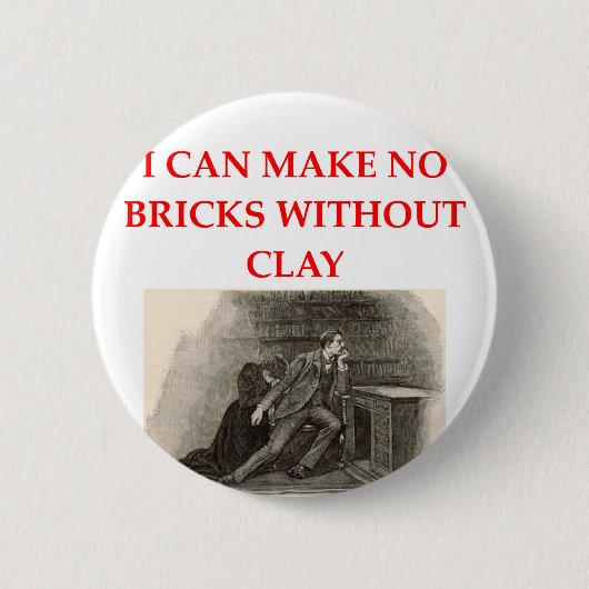 sherlockのholmes 缶バッジ (正面)