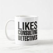SHERLOCKは探偵に相談することを好みます コーヒーマグカップ (左)