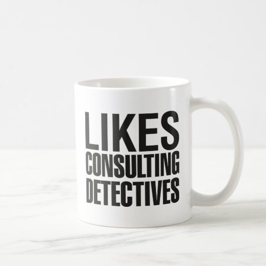 SHERLOCKは探偵に相談することを好みます コーヒーマグカップ (右)