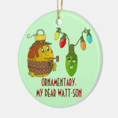 Sherlock Holmesのクリスマスのオーナメント セラミックオーナメント (左)