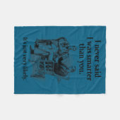 Sherlock Holmes I Never Said I Was Smarter Funny  フリースブランケット (正面(横))