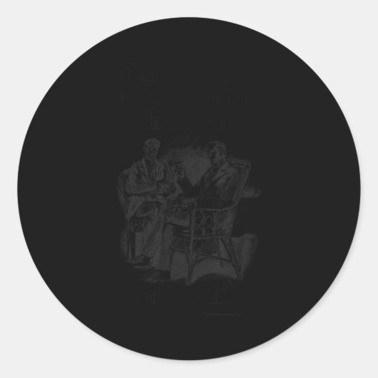 Sherlock Holmes I Never Said I Was Smarter Funny  ラウンドシール (正面)