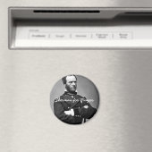 Sherman for Mayor – ラウンドマグネット マグネット (インサイチュ (食洗機))