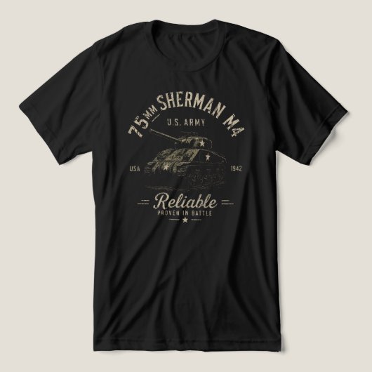 Sherman M4 トライブレンドTシャツ (デザイン正面)