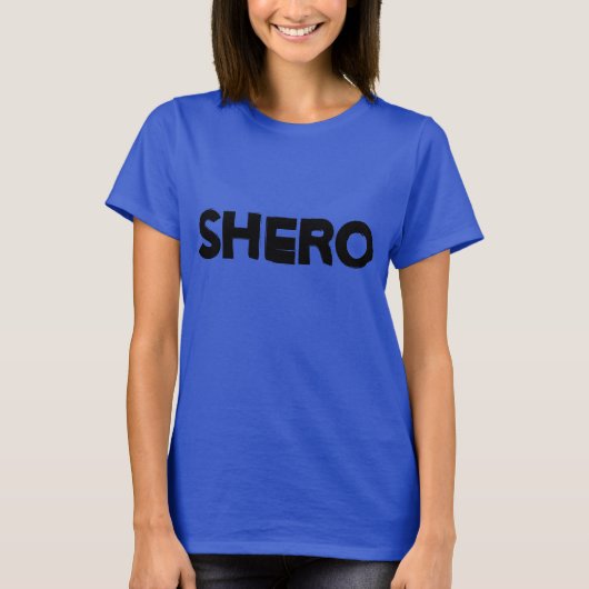 SHERO LADYのTシャツのスタイル – 今すぐSHEROギフト Tシャツ (正面)
