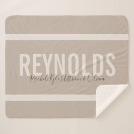 Sherpaのパーソナライズな一流のブランケット シェルパブランケット