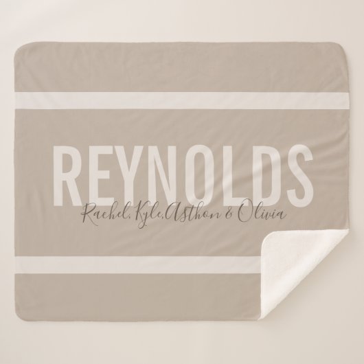 Sherpaのパーソナライズな一流のブランケット シェルパブランケット (正面(横))