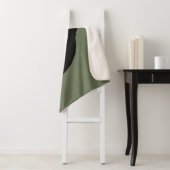 SHERPA毛布 – T鳥デザイン – 緑/黒 シェルパブランケット (インサイチュ)