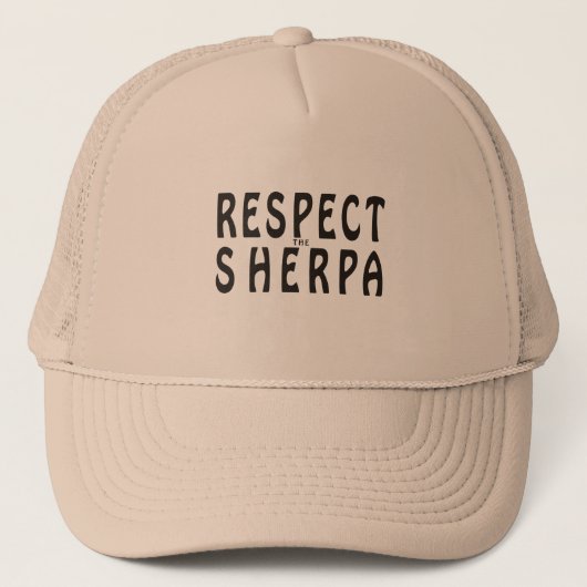"Sherpa"の登山尊重して下さい キャップ (正面)