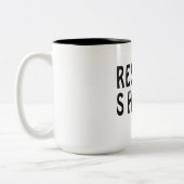 "Sherpa"の登山尊重して下さい ツートーンマグカップ (左)