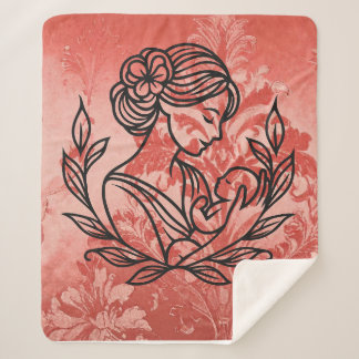 Sherpa Baby Blanket – Mother and Child Design シェルパブランケット