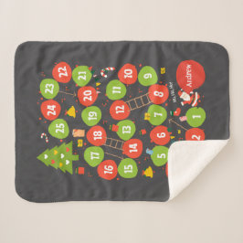 Sherpa Blanket Custom Gift Board Game Grey シェルパブランケット