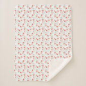 Sherpa Blanket - Floral Pattern シェルパブランケット (正面)