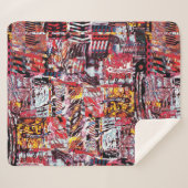 Sherpa Blanket – Fragmented Pulse シェルパブランケット (正面(横))