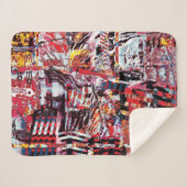 Sherpa Blanket – Fragmented Pulse シェルパブランケット (正面(横))