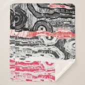 Sherpa Blanket – Friction Lands Abstract Design シェルパブランケット (正面)