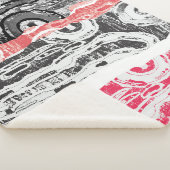 Sherpa Blanket – Friction Lands Abstract Design シェルパブランケット (3/4)