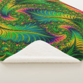 Sherpa Blanket (Green Leaf) シェルパブランケット (3/4)