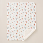 Sherpa Blanket - Hearts Pattern シェルパブランケット (正面)