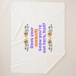 Sherpa blanket hockey gift does coach know シェルパブランケット