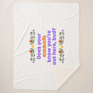 Sherpa blanket hockey gift does coach know シェルパブランケット