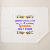 Sherpa blanket hockey gift does coach know シェルパブランケット (正面(横))