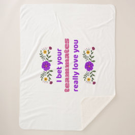 Sherpa Blanket Hockey Rink Blanket Teammates  シェルパブランケット