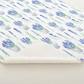 Sherpa Blanket (Medium) - Lavender Pattern シェルパブランケット (3/4)