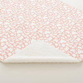 Sherpa Blanket - Pink Animal Print Pattern シェルパブランケット (3/4)