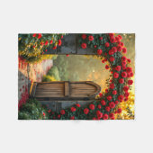 Sherpa Blanket (Rose Path) フリースブランケット (正面(横))