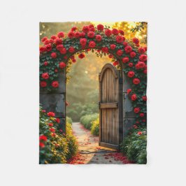 Sherpa Blanket (Rose Path) フリースブランケット