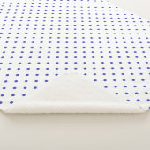 Sherpa Blanket (Small) - Blue Dots Pattern シェルパブランケット (3/4)