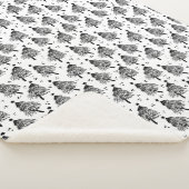Sherpa Blanket (Small) - Christmas Trees Pattern シェルパブランケット (3/4)