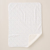 Sherpa Blanket (Small) - Purple Dots Pattern シェルパブランケット (正面)