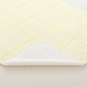 Sherpa Blanket (Small) - Yellow Stripes Pattern シェルパブランケット (3/4)
