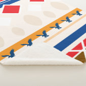 Sherpa Blanket - Teepee Colourful Design シェルパブランケット (3/4)