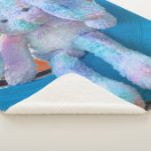 sherpa fleece blanket cute rabbit シェルパブランケット (3/4)