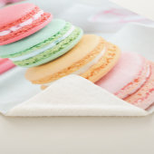 sherpa fleece blanket macarons シェルパブランケット (3/4)