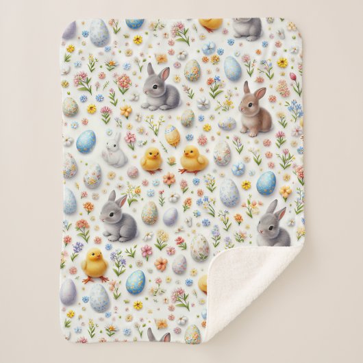 Sherpa Fleece Blanket – Ultra-Soft Custom Print シェルパブランケット (正面)