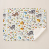 Sherpa Fleece Blanket – Ultra-Soft Custom Print シェルパブランケット (正面(横))