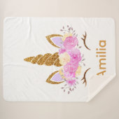 Sherpa Unicorn Blanket シェルパブランケット (正面(横))