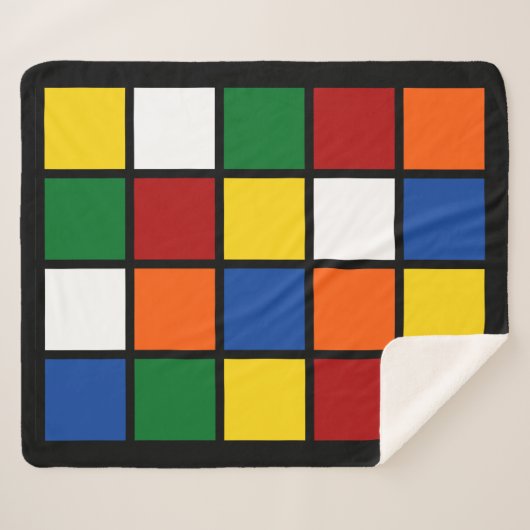 Sherpadecke "Quadro" シェルパブランケット (正面(横))