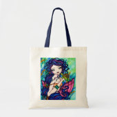 Sherriellaの人魚のファンタジーの妖精のカメ トートバッグ (正面)