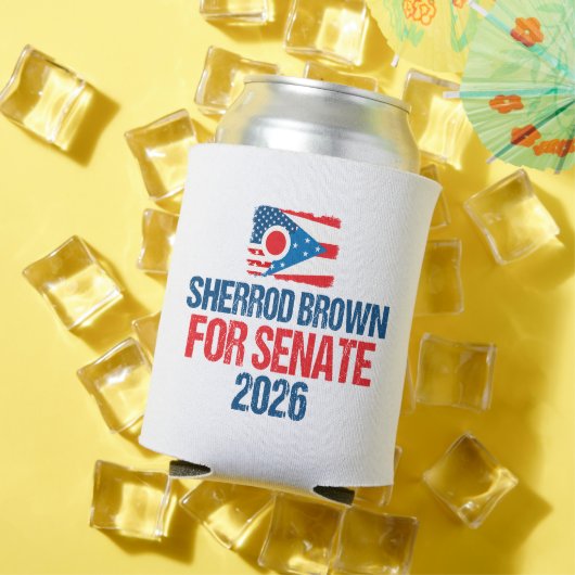 Sherrod Brown for Senate 2026 Election Ohio Flag 缶クーラー (インサイチュ 夏)