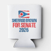 Sherrod Brown for Senate 2026 Election Ohio Flag 缶クーラー (裏面)