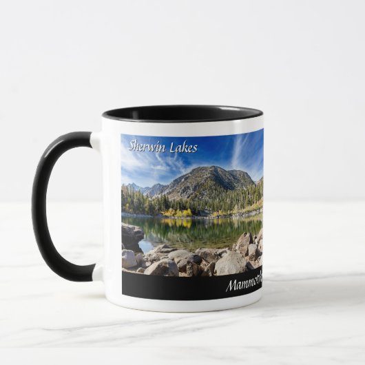 Sherwin Lakes & Mammoth Creek, Mammoth Lakes Area マグカップ (左)