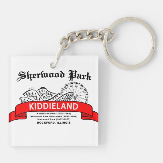 Sherwood公園Kiddieland、ロックフォード、IL。 娯楽 キーホルダー (裏面)