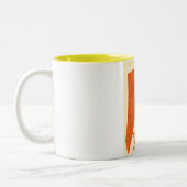 Sherwood Forest, Nottinghamshire旅行ポスター ツートーンマグカップ (左)