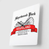 Sherwood Park Kiddieland(ロックフォード州) スクエア壁時計 (傾斜)